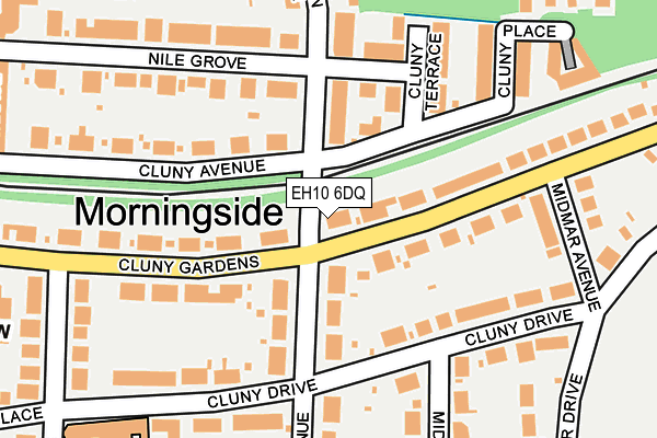 EH10 6DQ map - OS OpenMap – Local (Ordnance Survey) EH10 6DQ map - OS OpenMap – Local (Ordnance Survey)