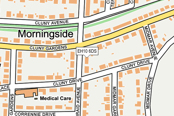 EH10 6DS map - OS OpenMap – Local (Ordnance Survey) EH10 6DS map - OS OpenMap – Local (Ordnance Survey)