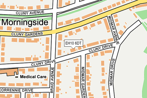 EH10 6DT map - OS OpenMap – Local (Ordnance Survey) EH10 6DT map - OS OpenMap – Local (Ordnance Survey)