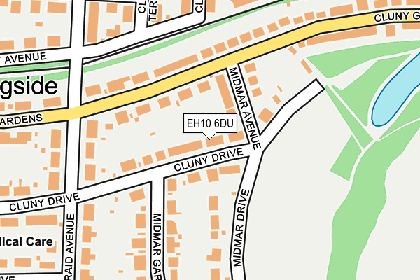 EH10 6DU map - OS OpenMap – Local (Ordnance Survey) EH10 6DU map - OS OpenMap – Local (Ordnance Survey)