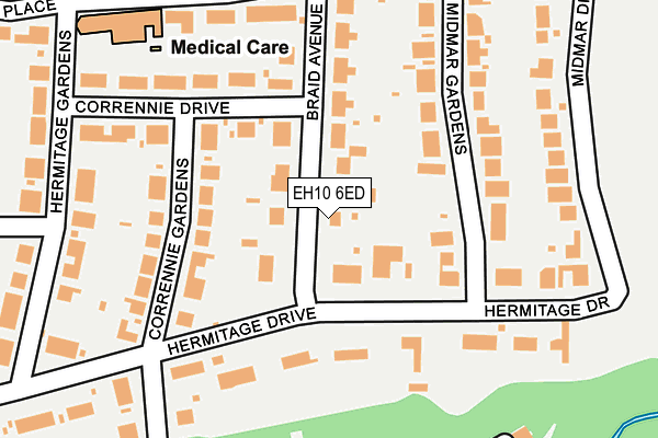 EH10 6ED map - OS OpenMap – Local (Ordnance Survey) EH10 6ED map - OS OpenMap – Local (Ordnance Survey)