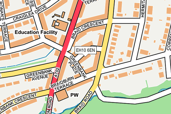 EH10 6EN map - OS OpenMap – Local (Ordnance Survey) EH10 6EN map - OS OpenMap – Local (Ordnance Survey)