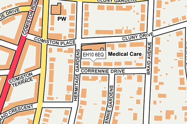 EH10 6EQ map - OS OpenMap – Local (Ordnance Survey) EH10 6EQ map - OS OpenMap – Local (Ordnance Survey)