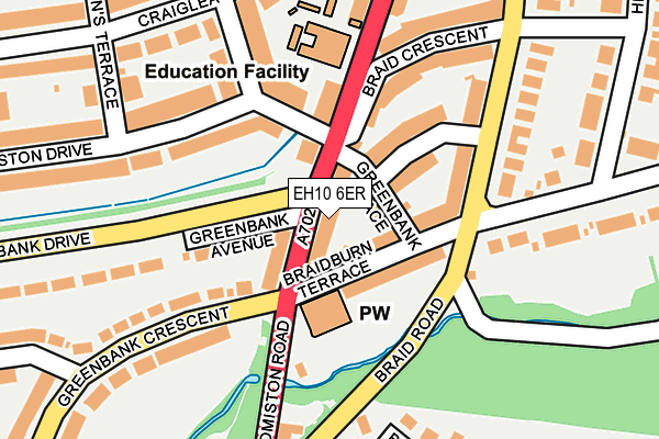 EH10 6ER map - OS OpenMap – Local (Ordnance Survey) EH10 6ER map - OS OpenMap – Local (Ordnance Survey)