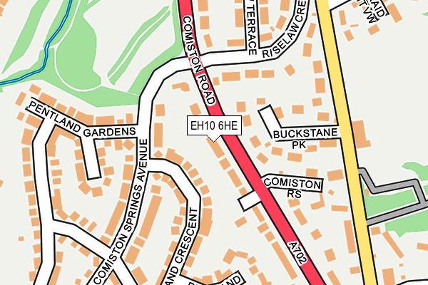 EH10 6HE map - OS OpenMap – Local (Ordnance Survey) EH10 6HE map - OS OpenMap – Local (Ordnance Survey)