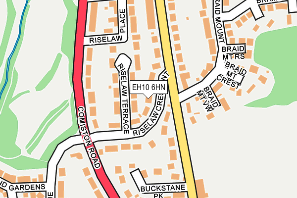 EH10 6HN map - OS OpenMap – Local (Ordnance Survey) EH10 6HN map - OS OpenMap – Local (Ordnance Survey)