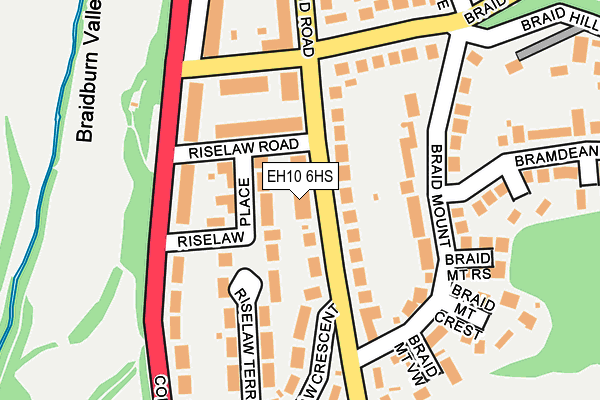 EH10 6HS map - OS OpenMap – Local (Ordnance Survey)
