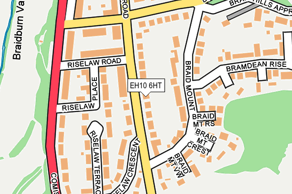 EH10 6HT map - OS OpenMap – Local (Ordnance Survey) EH10 6HT map - OS OpenMap – Local (Ordnance Survey)