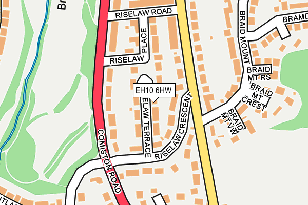 EH10 6HW map - OS OpenMap – Local (Ordnance Survey) EH10 6HW map - OS OpenMap – Local (Ordnance Survey)