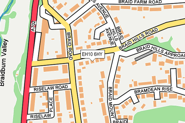 EH10 6HY map - OS OpenMap – Local (Ordnance Survey) EH10 6HY map - OS OpenMap – Local (Ordnance Survey)