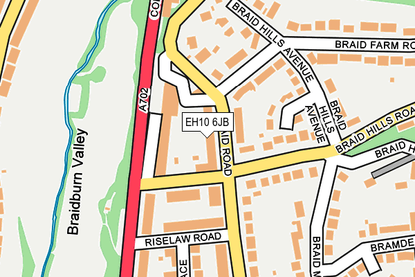 EH10 6JB map - OS OpenMap – Local (Ordnance Survey) EH10 6JB map - OS OpenMap – Local (Ordnance Survey)
