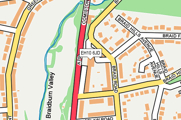 EH10 6JD map - OS OpenMap – Local (Ordnance Survey) EH10 6JD map - OS OpenMap – Local (Ordnance Survey)