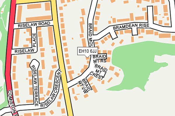 EH10 6JJ map - OS OpenMap – Local (Ordnance Survey) EH10 6JJ map - OS OpenMap – Local (Ordnance Survey)