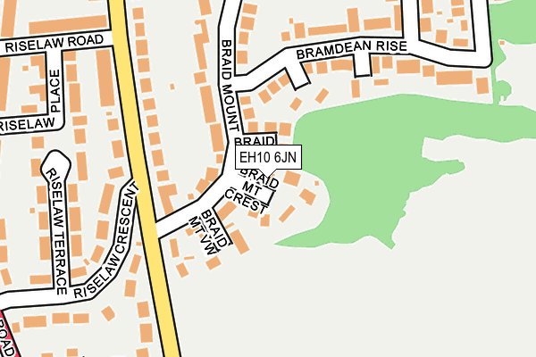 EH10 6JN map - OS OpenMap – Local (Ordnance Survey) EH10 6JN map - OS OpenMap – Local (Ordnance Survey)