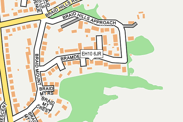 EH10 6JR map - OS OpenMap – Local (Ordnance Survey) EH10 6JR map - OS OpenMap – Local (Ordnance Survey)