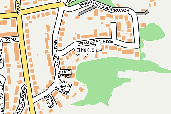 EH10 6JS map - OS OpenMap – Local (Ordnance Survey) EH10 6JS map - OS OpenMap – Local (Ordnance Survey)