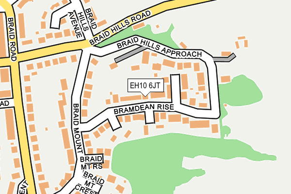 EH10 6JT map - OS OpenMap – Local (Ordnance Survey) EH10 6JT map - OS OpenMap – Local (Ordnance Survey)