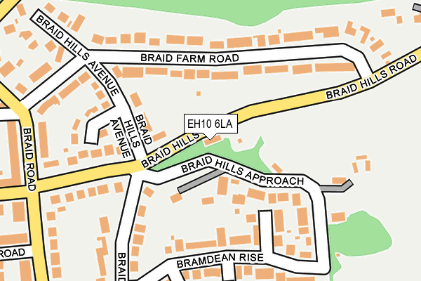 EH10 6LA map - OS OpenMap – Local (Ordnance Survey) EH10 6LA map - OS OpenMap – Local (Ordnance Survey)