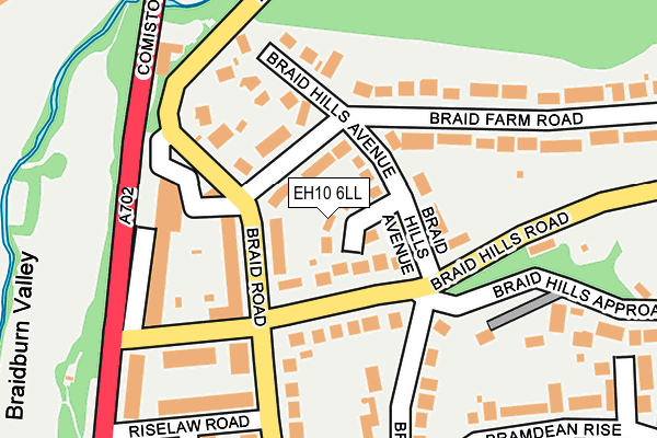 EH10 6LL map - OS OpenMap – Local (Ordnance Survey) EH10 6LL map - OS OpenMap – Local (Ordnance Survey)
