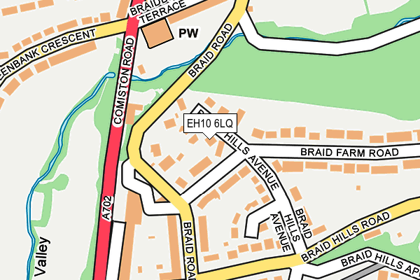 EH10 6LQ map - OS OpenMap – Local (Ordnance Survey) EH10 6LQ map - OS OpenMap – Local (Ordnance Survey)