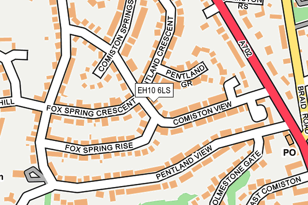 EH10 6LS map - OS OpenMap – Local (Ordnance Survey) EH10 6LS map - OS OpenMap – Local (Ordnance Survey)