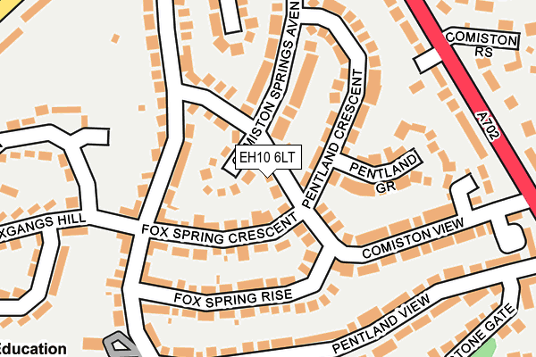 EH10 6LT map - OS OpenMap – Local (Ordnance Survey) EH10 6LT map - OS OpenMap – Local (Ordnance Survey)
