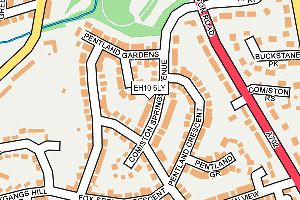 EH10 6LY map - OS OpenMap – Local (Ordnance Survey) EH10 6LY map - OS OpenMap – Local (Ordnance Survey)