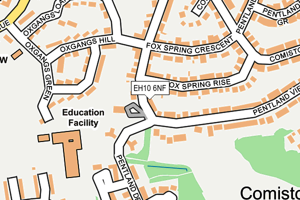 EH10 6NF map - OS OpenMap – Local (Ordnance Survey) EH10 6NF map - OS OpenMap – Local (Ordnance Survey)