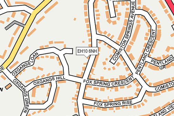 EH10 6NH map - OS OpenMap – Local (Ordnance Survey) EH10 6NH map - OS OpenMap – Local (Ordnance Survey)