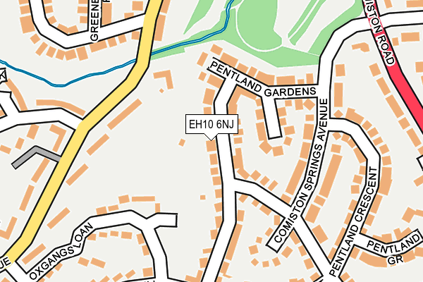 EH10 6NJ map - OS OpenMap – Local (Ordnance Survey) EH10 6NJ map - OS OpenMap – Local (Ordnance Survey)