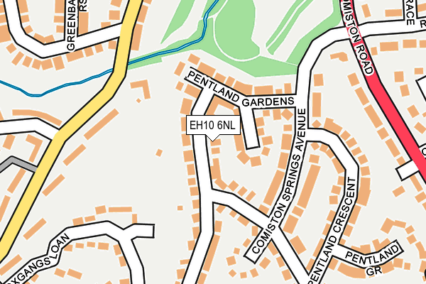 EH10 6NL map - OS OpenMap – Local (Ordnance Survey) EH10 6NL map - OS OpenMap – Local (Ordnance Survey)