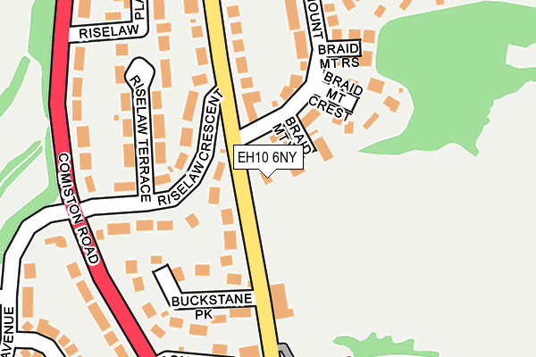 EH10 6NY map - OS OpenMap – Local (Ordnance Survey) EH10 6NY map - OS OpenMap – Local (Ordnance Survey)