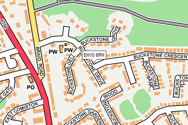 EH10 6PH map - OS OpenMap – Local (Ordnance Survey)