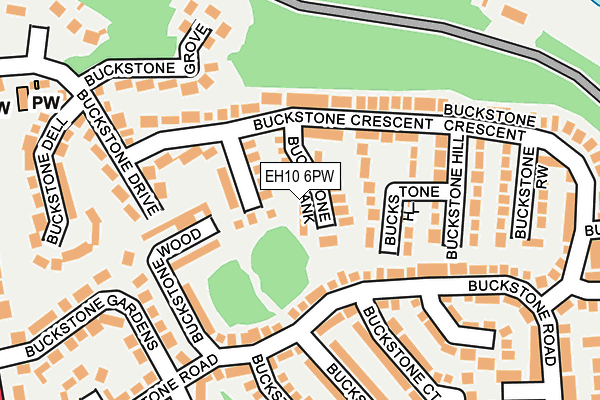 EH10 6PW map - OS OpenMap – Local (Ordnance Survey) EH10 6PW map - OS OpenMap – Local (Ordnance Survey)