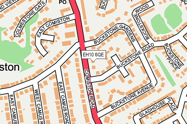 EH10 6QE map - OS OpenMap – Local (Ordnance Survey) EH10 6QE map - OS OpenMap – Local (Ordnance Survey)