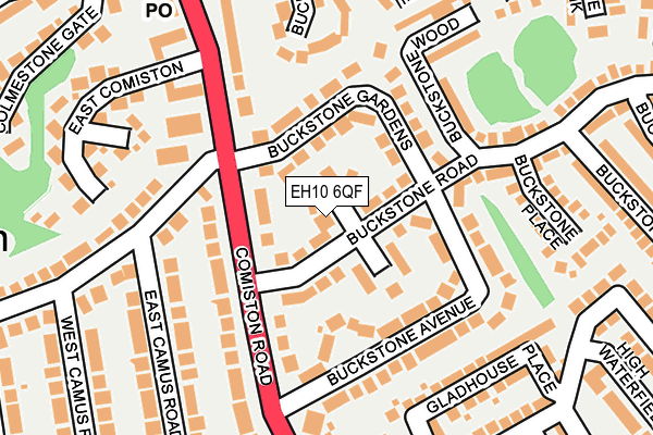 EH10 6QF map - OS OpenMap – Local (Ordnance Survey)