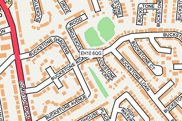 EH10 6QG map - OS OpenMap – Local (Ordnance Survey) EH10 6QG map - OS OpenMap – Local (Ordnance Survey)