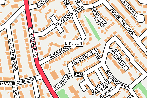 EH10 6QN map - OS OpenMap – Local (Ordnance Survey) EH10 6QN map - OS OpenMap – Local (Ordnance Survey)