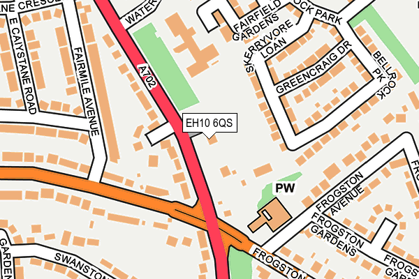 EH10 6QS map - OS OpenMap – Local (Ordnance Survey) EH10 6QS map - OS OpenMap – Local (Ordnance Survey)
