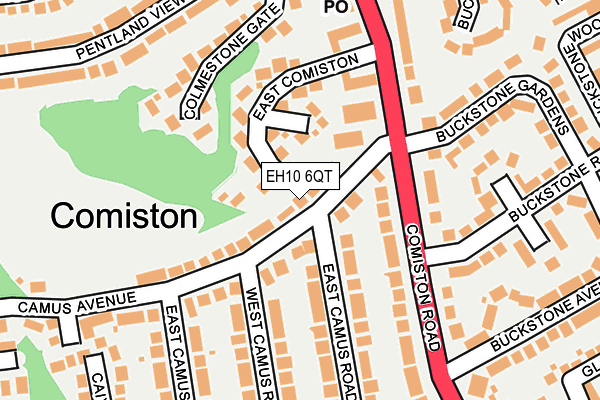 EH10 6QT map - OS OpenMap – Local (Ordnance Survey) EH10 6QT map - OS OpenMap – Local (Ordnance Survey)