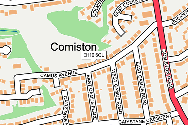 EH10 6QU map - OS OpenMap – Local (Ordnance Survey) EH10 6QU map - OS OpenMap – Local (Ordnance Survey)