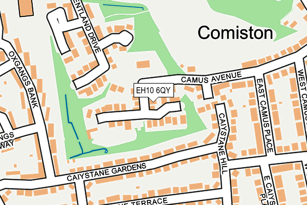 EH10 6QY map - OS OpenMap – Local (Ordnance Survey) EH10 6QY map - OS OpenMap – Local (Ordnance Survey)