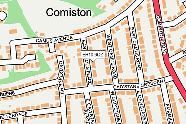 EH10 6QZ map - OS OpenMap – Local (Ordnance Survey) EH10 6QZ map - OS OpenMap – Local (Ordnance Survey)