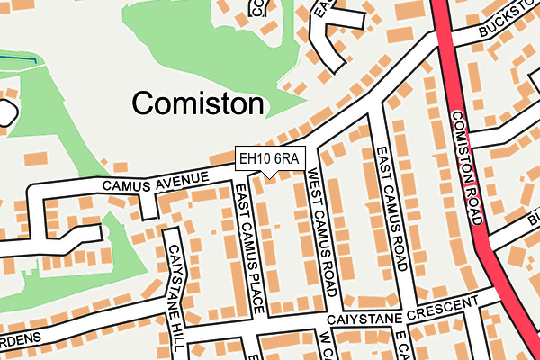 EH10 6RA map - OS OpenMap – Local (Ordnance Survey) EH10 6RA map - OS OpenMap – Local (Ordnance Survey)