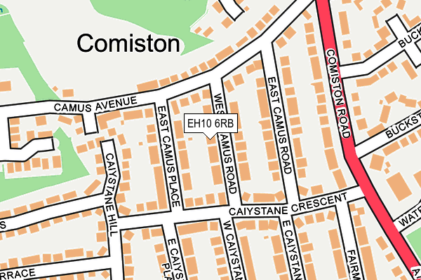 EH10 6RB map - OS OpenMap – Local (Ordnance Survey) EH10 6RB map - OS OpenMap – Local (Ordnance Survey)