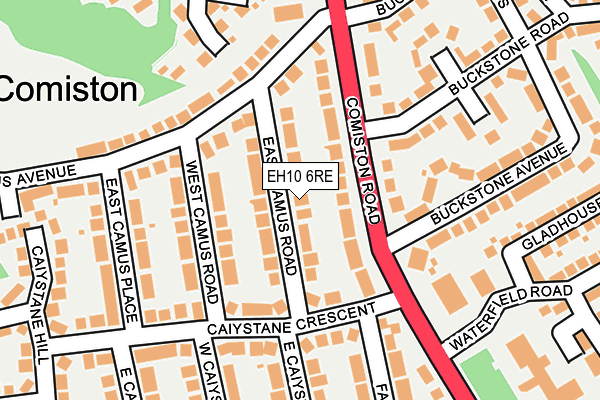 EH10 6RE map - OS OpenMap – Local (Ordnance Survey) EH10 6RE map - OS OpenMap – Local (Ordnance Survey)