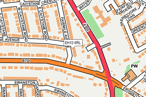 EH10 6RL map - OS OpenMap – Local (Ordnance Survey) EH10 6RL map - OS OpenMap – Local (Ordnance Survey)