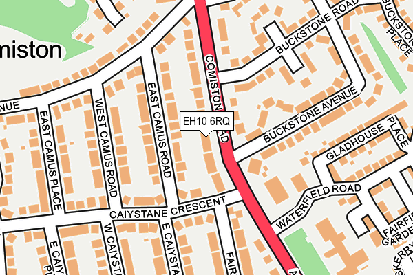 EH10 6RQ map - OS OpenMap – Local (Ordnance Survey) EH10 6RQ map - OS OpenMap – Local (Ordnance Survey)