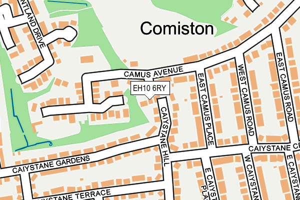 EH10 6RY map - OS OpenMap – Local (Ordnance Survey) EH10 6RY map - OS OpenMap – Local (Ordnance Survey)