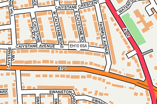 EH10 6SA map - OS OpenMap – Local (Ordnance Survey) EH10 6SA map - OS OpenMap – Local (Ordnance Survey)